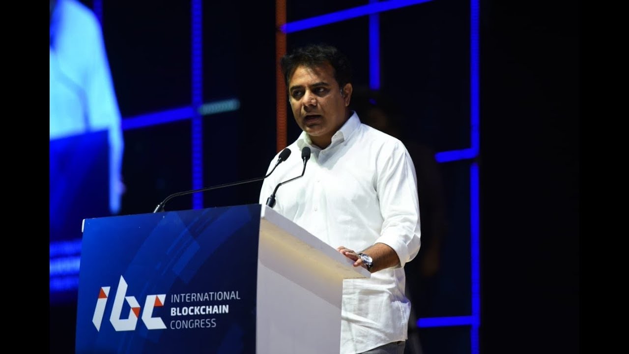 Minister KTR keynote address at the inaugural edition of the International Blockchain Congress