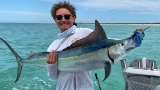 Trailer Boat Juvenile Black Marlin fishing Rooney Point, Wathumba Creek Fraser Island. Dec 2022