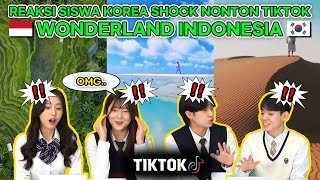 Reaksi Siswa Korea Nonton TikTok Wonder Land Indonesia!! | TIkTok ver. | Amazing Indonesia