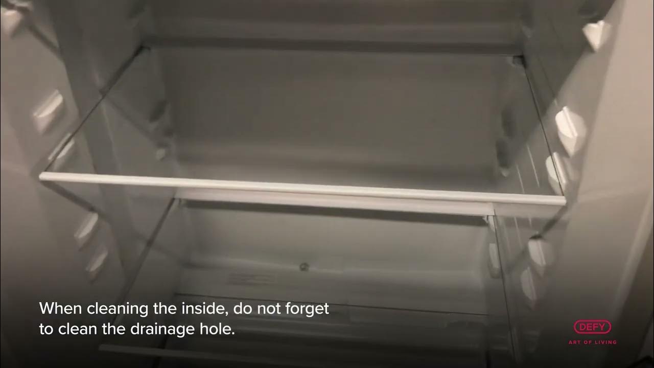 DEFY How to fix a leaking fridge (cleaning drain hole) YouTube