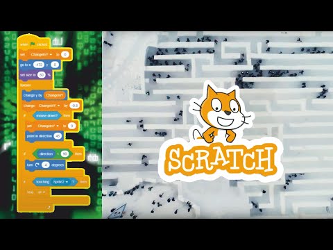 Видео: Генератор 2d лабиринтов в Scratch