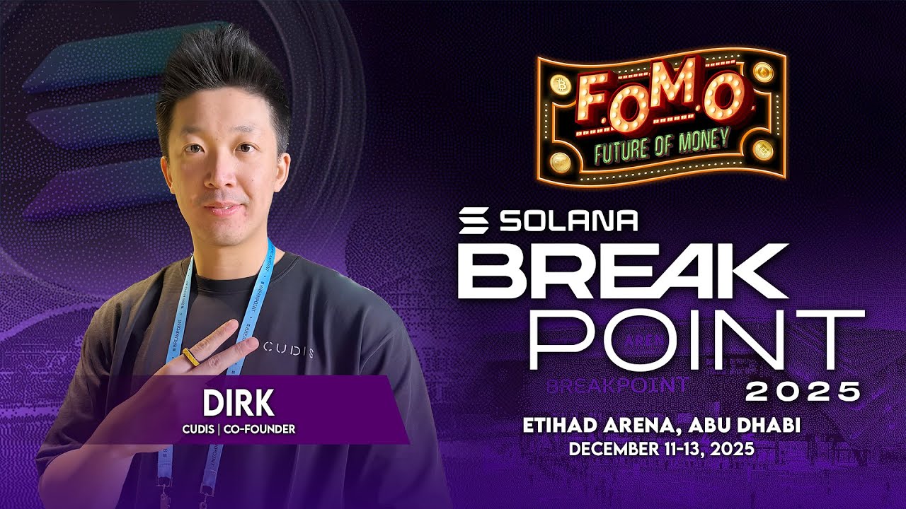Dirk: Co-founder of CUDIS | Solana Breakpoint 2025