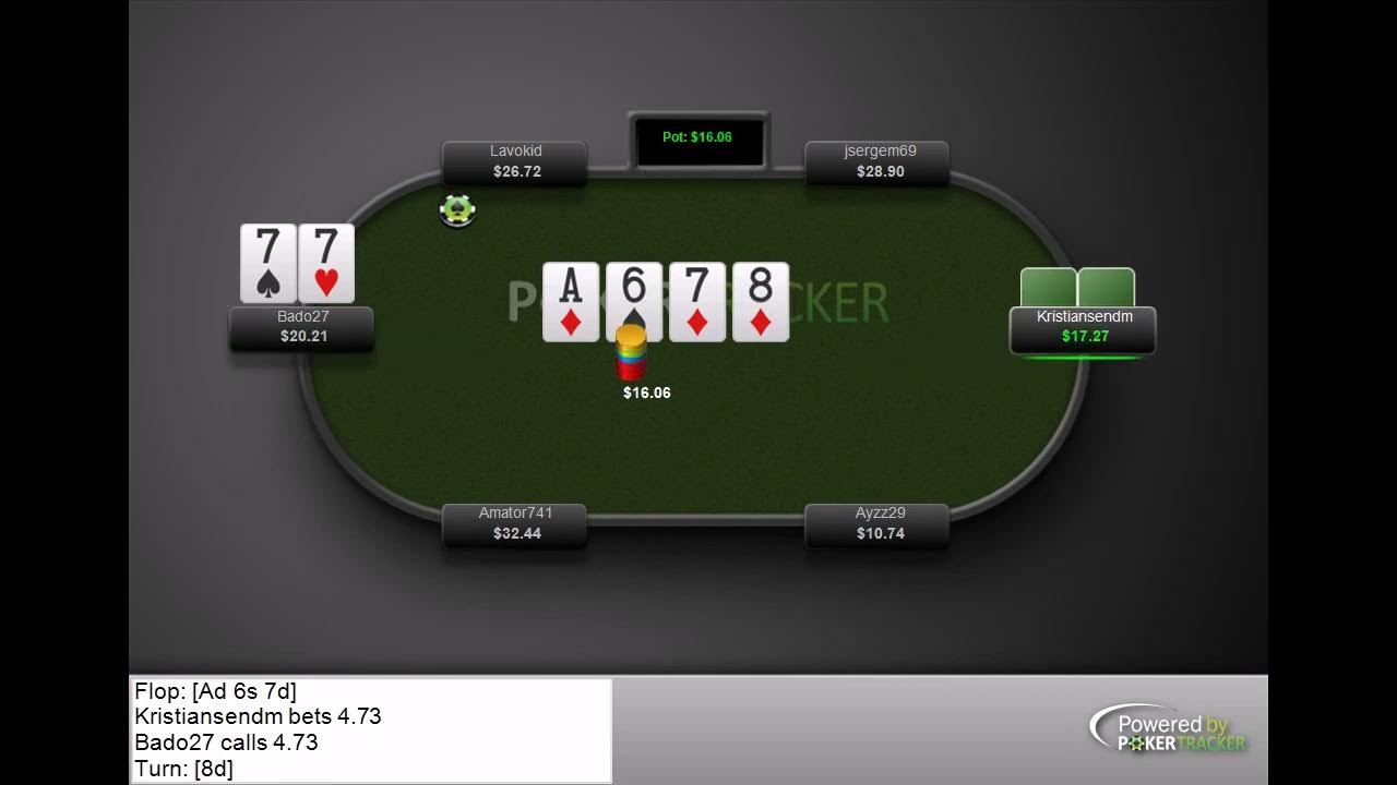 PokerStars Hand stacked w 77 YouTube