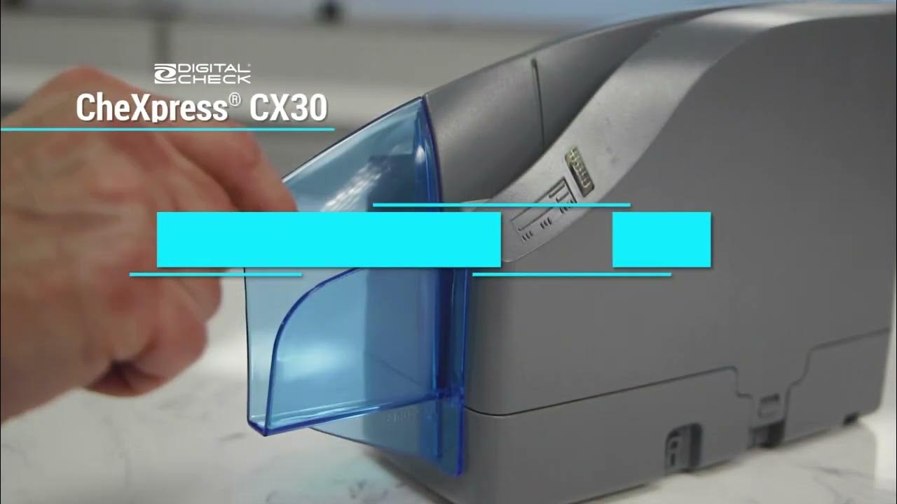 CheXpress CX30 SingleFeed Remote Deposit Scanner YouTube
