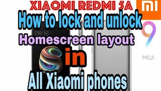 How to Lock Home Screen Layout in Redmi 5a screenshot 4