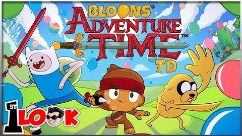 Bloons Adventure Time TD - Finn and Jake meet the monkeys (iOS / Android Gameplay)