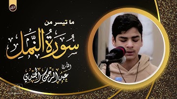 ما تيسر من سورة النمل | القارئ عبد الرحمن الجندي