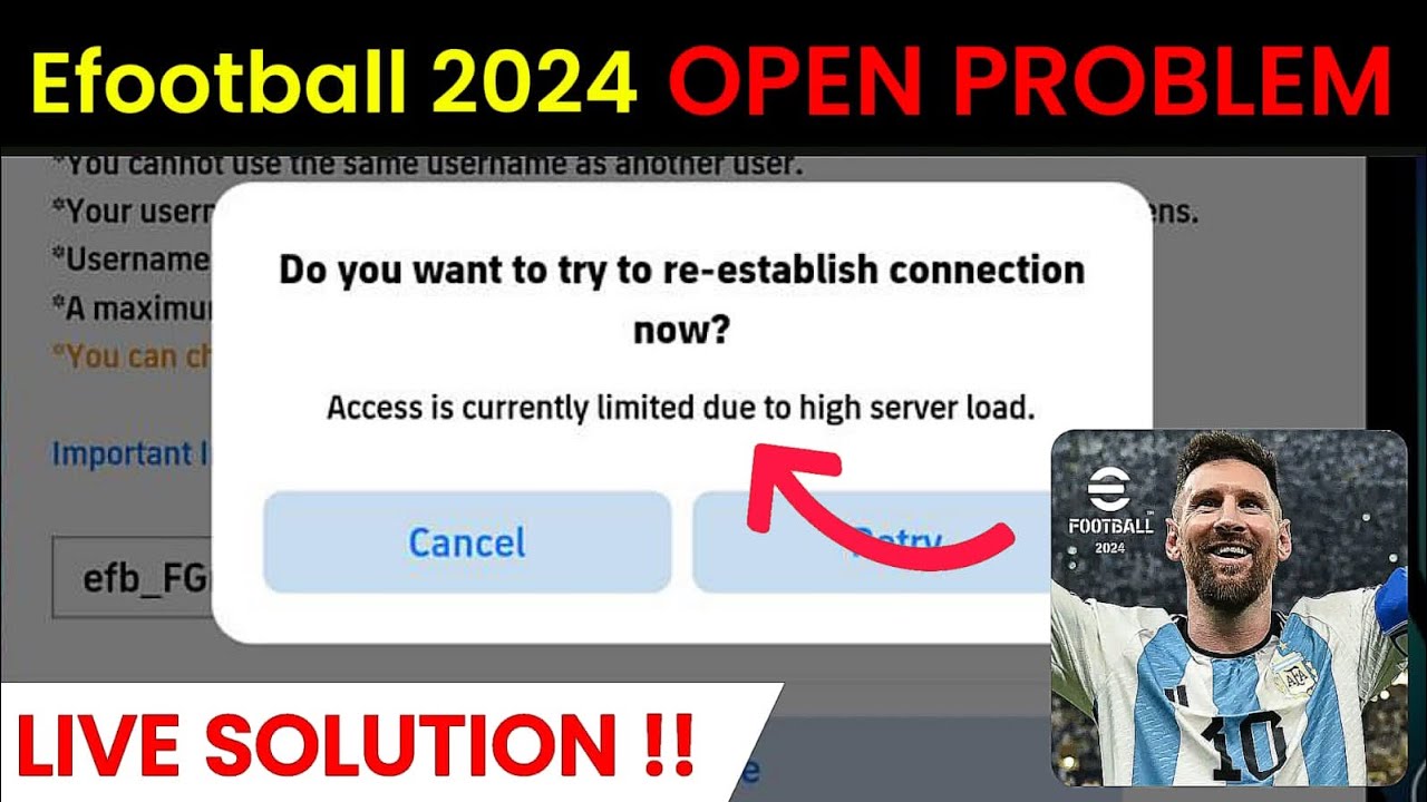 Efootball 2024 Do You Want To Establish Connection Retry Now efootball-2024-do-you-want-to-establish-connection-retry-now