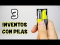 3 Cosas increíbles que puedes hacer con Pilas o Baterías | Trucos con Pilas