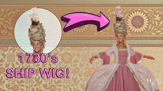 Making the Marie Antoinette Ship Wig!