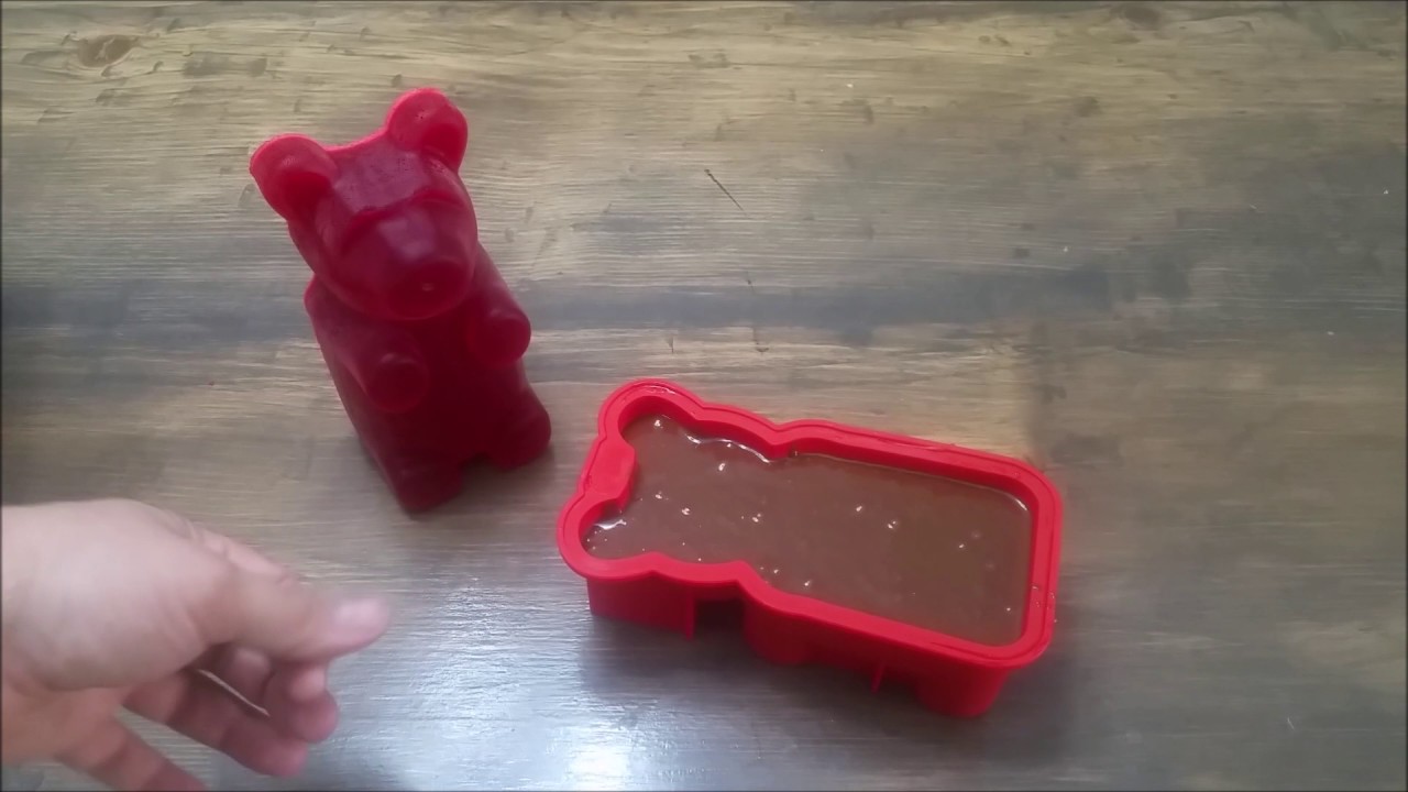 Large Gummy Bear Mold Silicone Bear Mold Candy Bear Mold 3 Inch Length Gummy  Bear Mold Shiny Bear Mold 