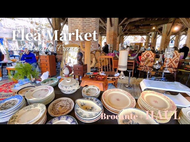 Beautiful Flea Market in France | Antique furniture and Decorations/ Antique tableware / HAUL class=