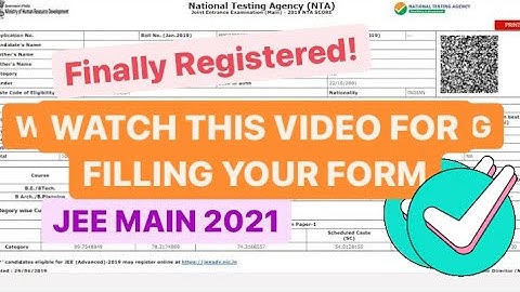 JEE MAIN 2021 registration FINALLY DONE!! | How to Fill Jee Main 2021 Form| FULLY EXPLAINED!!