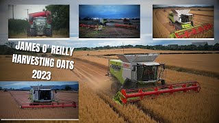 James O' Reilly Harvesting oats 2023