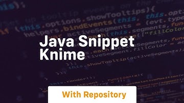 java snippet knime