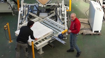 inlinie-Palettenwender - TOPPY VSHAPE mit rollenbahn (big bag)