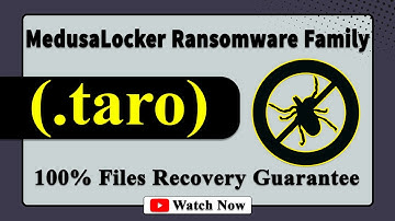 || SOLVED ✅🔘|| Taro (.taro) MedusaLocker family ransomware virus - removal and Decryption