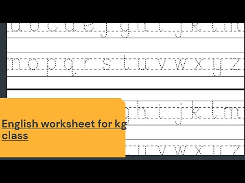 english worksheet for kg classenglish homework for kg class youtube