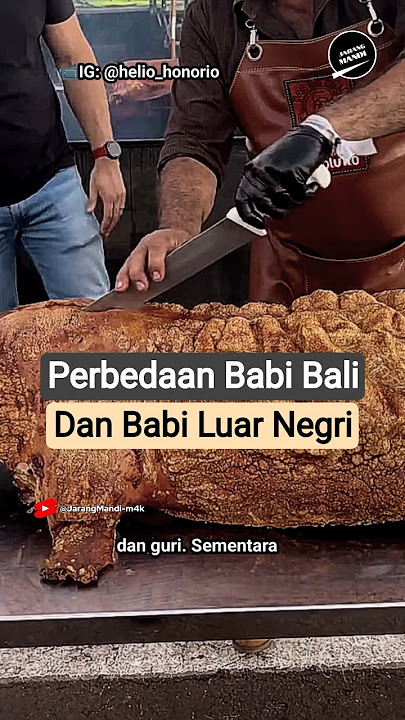 Differences between Balinese and foreign roast pigs❗#rarelybathing #culinary #pork #food #foodsho...