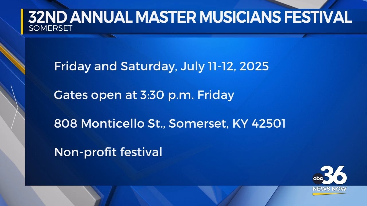 32nd Annual Master Musician's Festival in Somerset