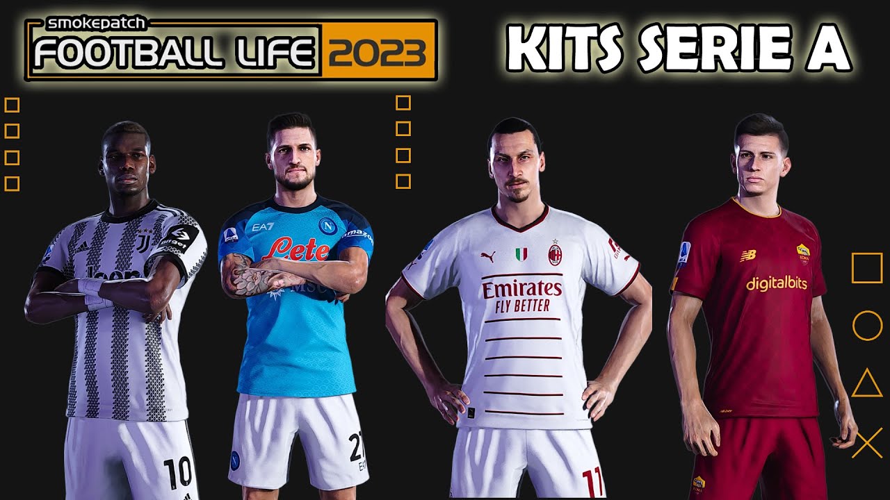 Efootball Life 2023 Kits Serie B Italy