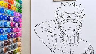 Naruto Coloring With Me! 🍥🎨 | ASMR screenshot 1