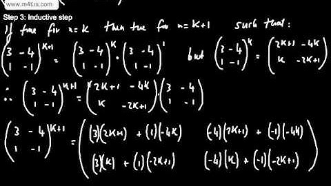Further Pure 1 - FP1 - Proof by Induction -  Matrices and Matrix Equations