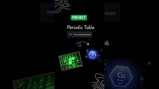 periodic table #coding #htmlcss #javascript #programming #youtubeshorts #fyp