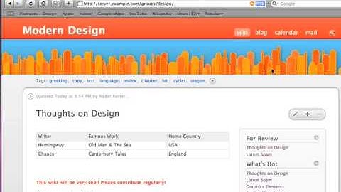 7. Administering Wiki Server - Leopard Server