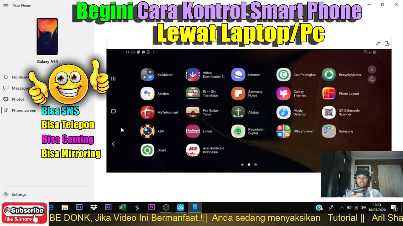  cara  mengontrol smartphone dari  laptop  YouTube