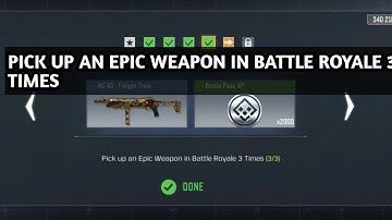 PICK UP AN EPIC WEAPON IN BATTLE ROYALE 3 TIMES SURVIVAL KIT CALL OF DUTY MOBILE COD MOBILE CODM