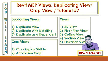 REVIT MEP 2022 - TUTORIAL #7 | VIEWS | DUPLICATING VIEW | CROP VIEW | NAVISWORKS | AUTOCAD
