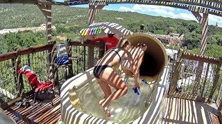 Super Fun Boomerango Water Slide at Valley of Waves Sun City