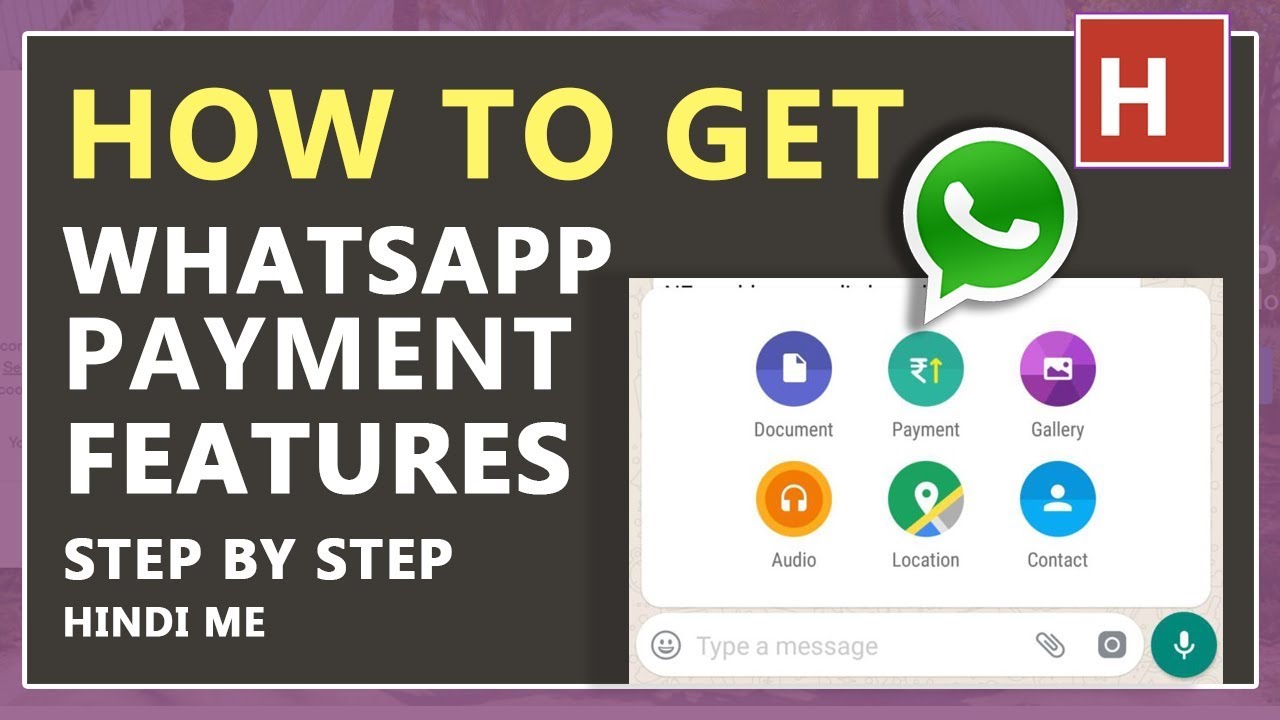 how to enable whatsapp payment feature in hindi step by step - YouTube