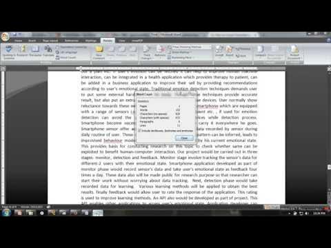 How to Count Number of Characters in a Word document? - DataFlair