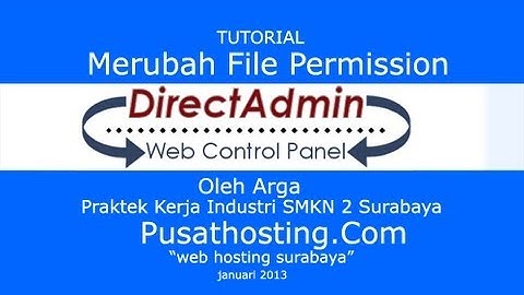 Merubah File Permission di Directadmin by PusatHosting