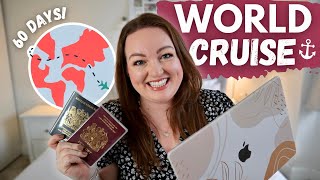 OUR WORLD CRUISE PLANS! 🛳️ our itinerary, travel bucket list, logistics, wedding &amp; honeymoon 2024 ✈️