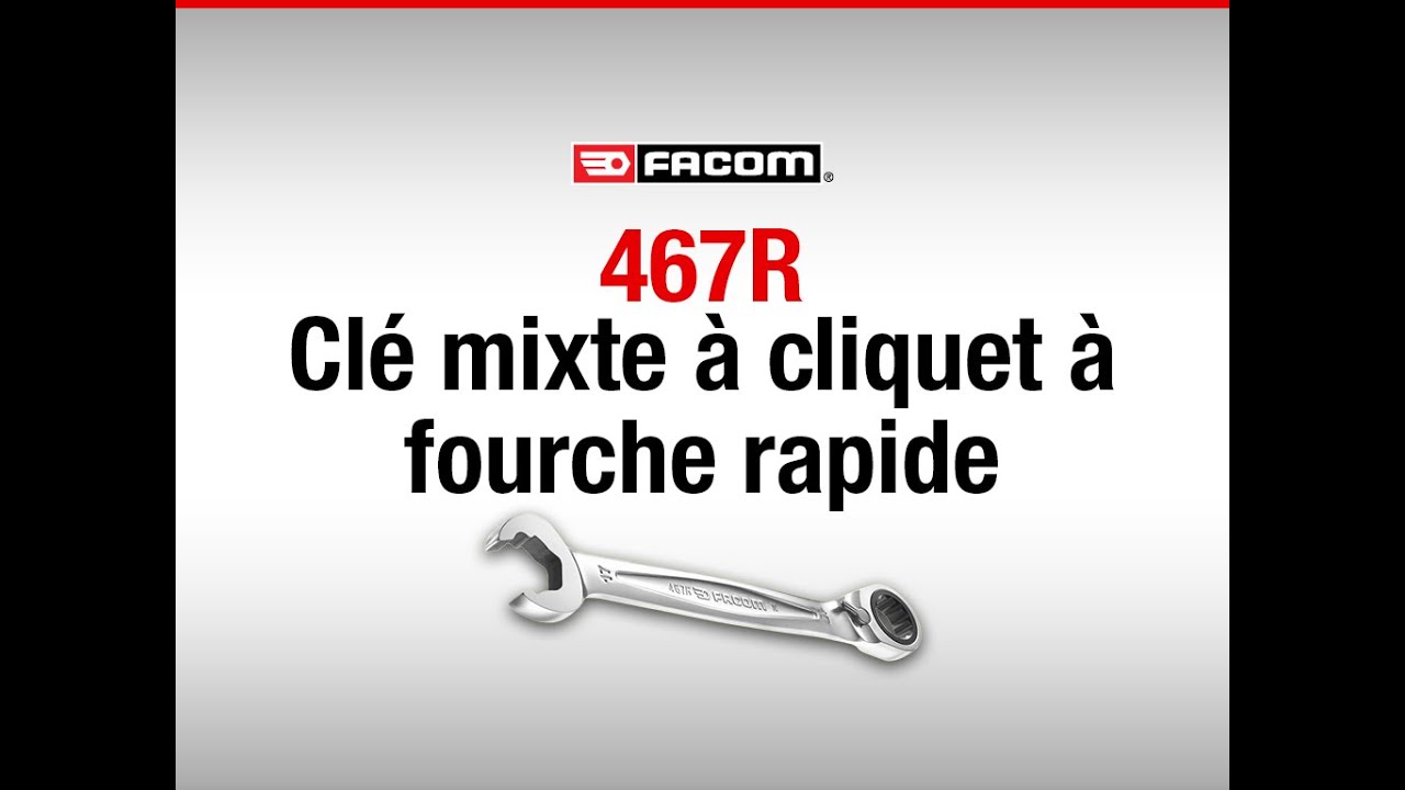 467R  CLÉ MIXTE À CLIQUET À FOURCHE RAPIDE 