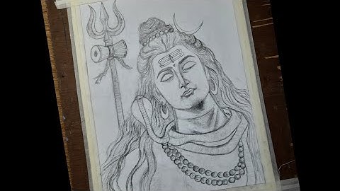 Lord Shiva drawing, Mahadev drawing, how to draw Bholenath part 1 Outline Drawing