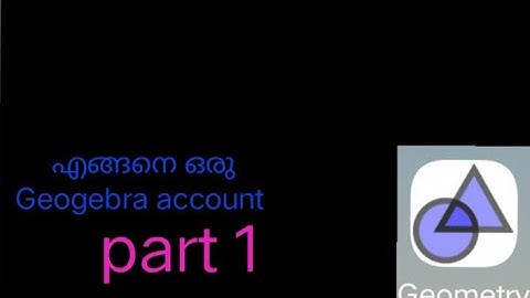 how to create a Geogebra account