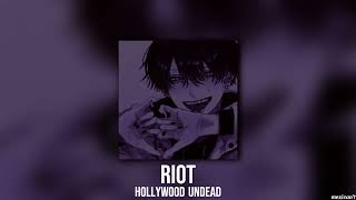 hollywood undead - riot  (𝖘𝖑𝖔𝖜𝖊𝖉/𝖗𝖊𝖛𝖊𝖗𝖇)