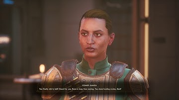 The Outer Worlds - Reporting Felix in to Comdt. Santia when in party..