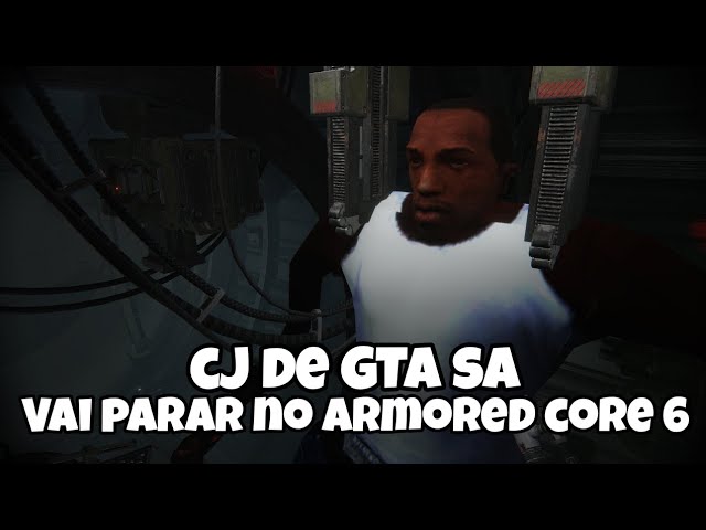 CJ sai de GTA San Andreas e vai parar em Armored Core 6 😂