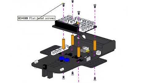 Die Bauanleitung von Keyestudio micro:bit V2 4WD Mecanum Wheel Robot Car Kit