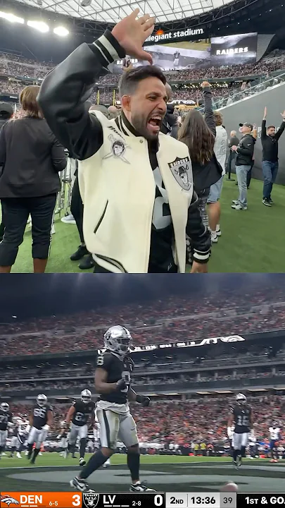 @Anwar had a TIME at the Raiders game!!