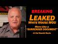 BREAKING: Leaked White House MOU More Like a 'Surrender Document'
