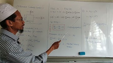 Differential Continuity Equation