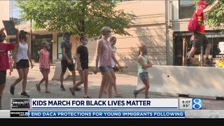 Hundreds of kids attend Black Lives Matter march