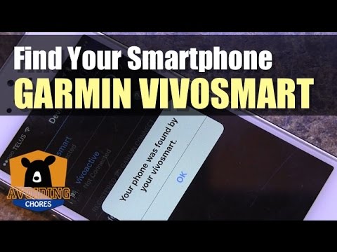 Garmin Vivosmart - How to Find Your Smartphone