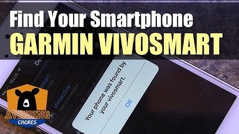 Garmin Vivosmart - How to Find Your Smartphone